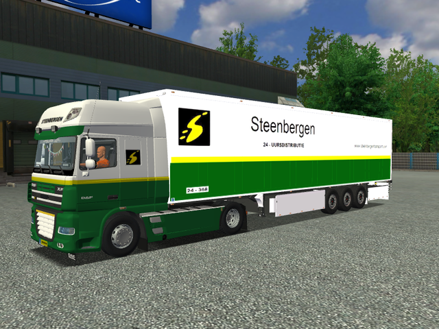 ets Daf XF105 580 + Schmitz Cargobull Steenbergen  ETS COMBO'S