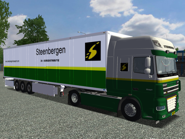 ets Daf XF105 580 + Schmitz Cargobull Steenbergen  ETS COMBO'S