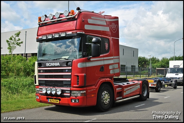 Scania 164  (rood met Wit) BJ-VJ-04 Kermis Auto's