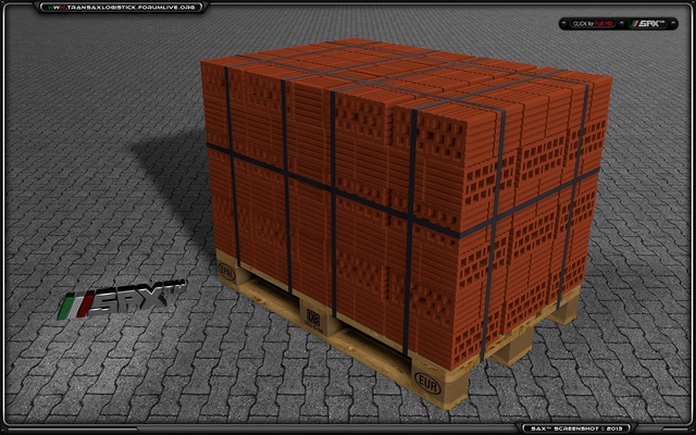 Pallet Doppio Uni 12 TSLâ„¢ BRICKS Transport