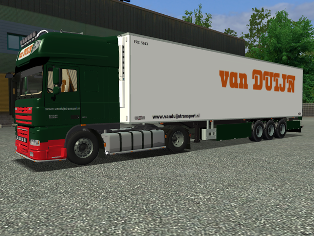 ets Daf XF105 510 + Chereau Steering van Duijn Tra ETS COMBO'S