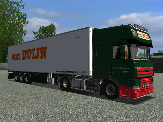 ets Daf XF105 510 + Chereau Steering van Duijn Tra ETS COMBO'S