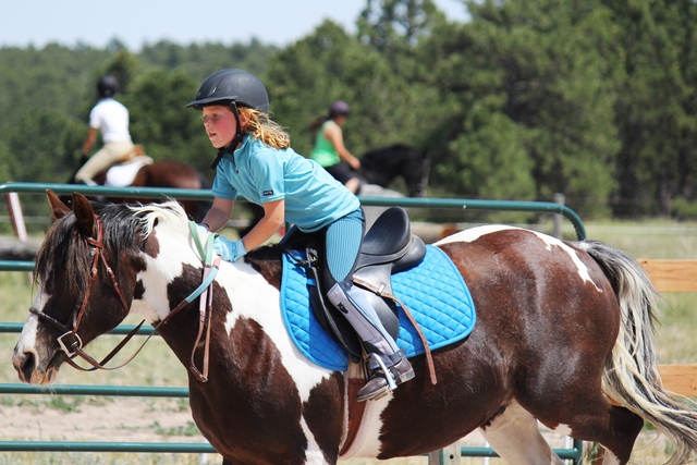 2013-06-23 (Abi horseback riding - landing the jum Colorado - June of 2013