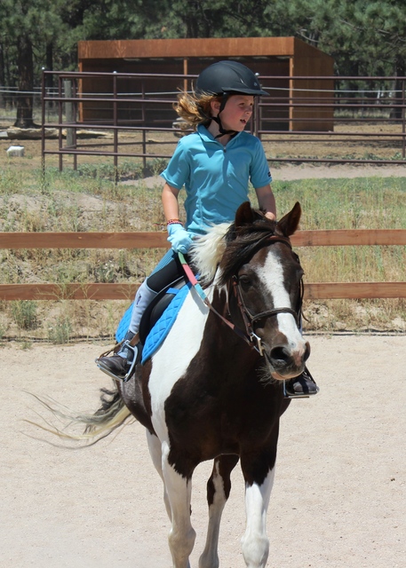 2013-06-23 (Abi horseback riding - listening to di Colorado - June of 2013