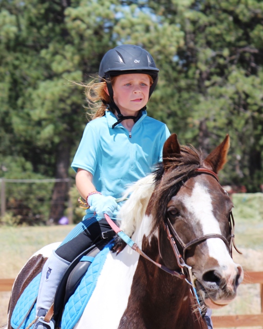 2013-06-23 (Abi horseback riding - speeding up the Colorado - June of 2013