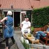 Riet en Hans op bezoek 29-0... - In de tuin 2013