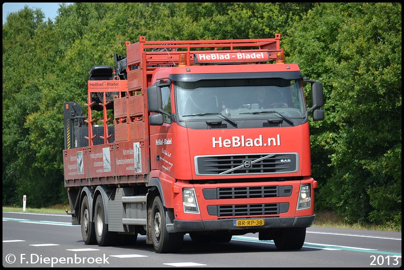 BR-RP-38 Volvo FH Heblad - Bladel-BorderMaker - Rijdende auto's