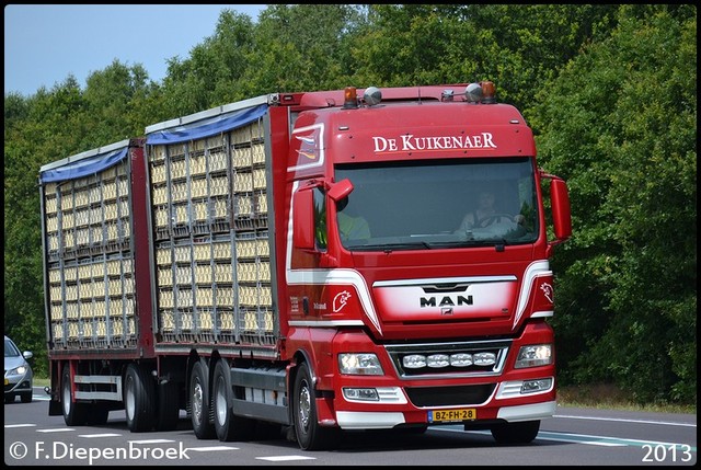 BZ-FH-28 MAN TGX De Kuikenaer-BorderMaker Rijdende auto's