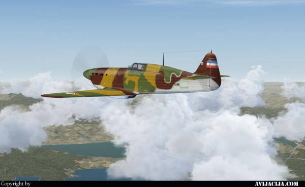 Rogozarski-Ik-3-fighter-in-flight-over-clouds-3--6 - 