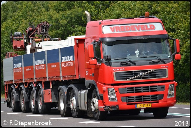 BN-ZT-49 Volvo FM12 Vredeveld-BorderMaker Rijdende auto's