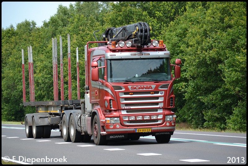 BV-HV-22 Scania R560 Toon Peters Ootmarsum-BorderM - Rijdende auto's