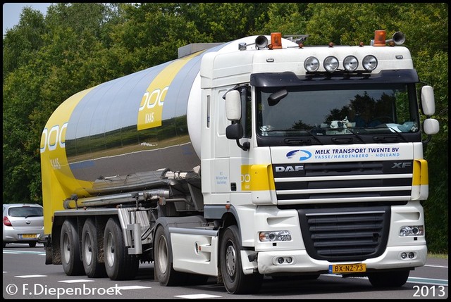 BX-NZ-73 DAF XF105 Melktransport Twente-BorderMake Rijdende auto's