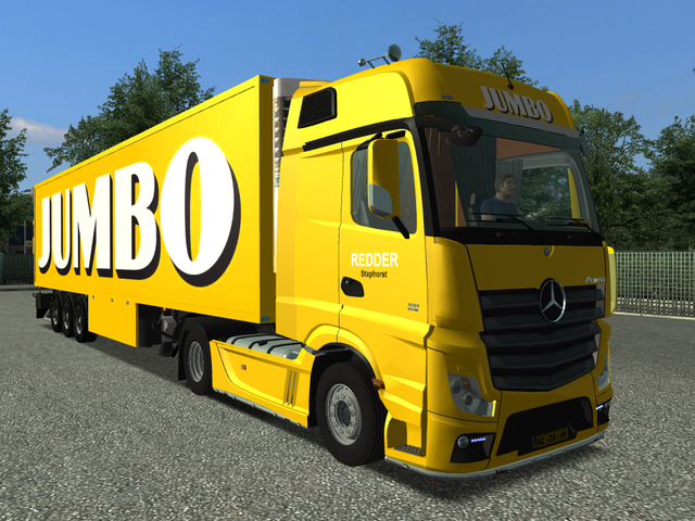 gts Mercedes Actros MP4 + Schmitz Cargobull JUMBO  GTS COMBO'S