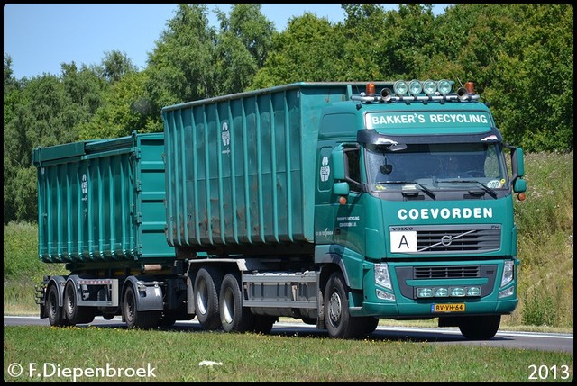 BV-VH-64 Volvo FH Bakkers Recycling-BorderMaker Rijdende auto's