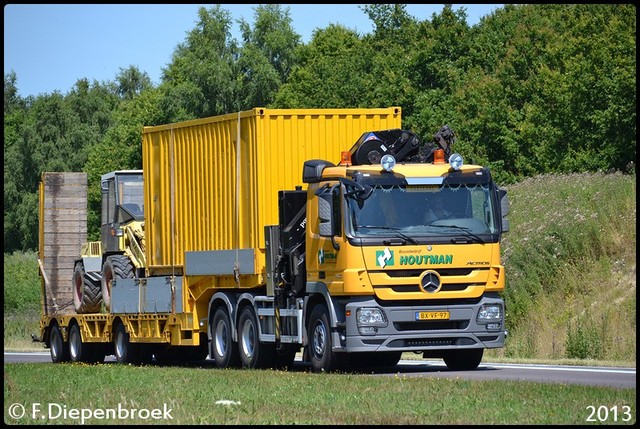 BX-VF-97 Mercedes Actros MP3 Houtman-BorderMaker Rijdende auto's