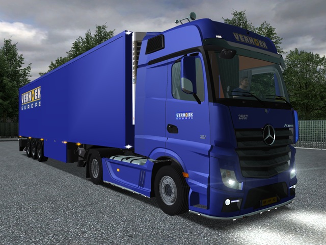 gts Mercedes Actros MP4 + Schmitz Cargobull VERHOE GTS COMBO'S