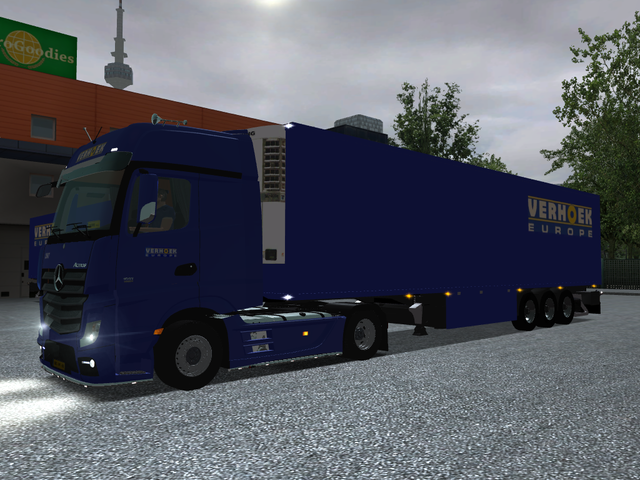 gts Mercedes Actros MP4 + Schmitz Cargobull VERHOE GTS COMBO'S