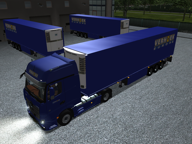 gts Mercedes Actros MP4 + Schmitz Cargobull VERHOE GTS COMBO'S