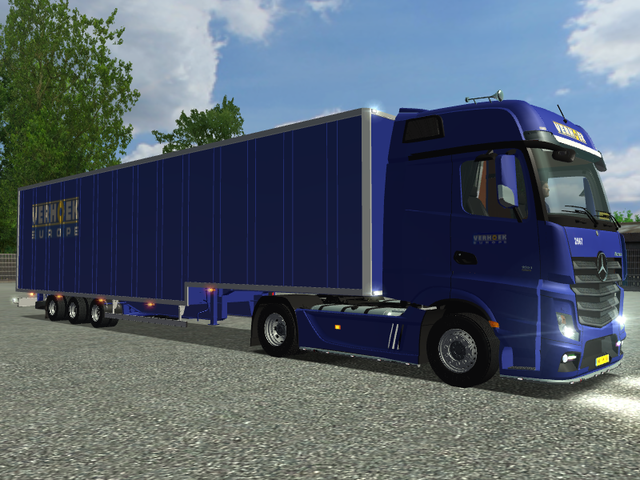 ets Mercedes Actros MP4 4x2 + Jumbo PNO VERHOEK EU ETS COMBO'S