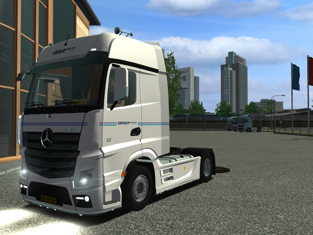 ets Mercedes Actros MP4 4x2 + Kogel SAMSKIP vandie ETS COMBO'S