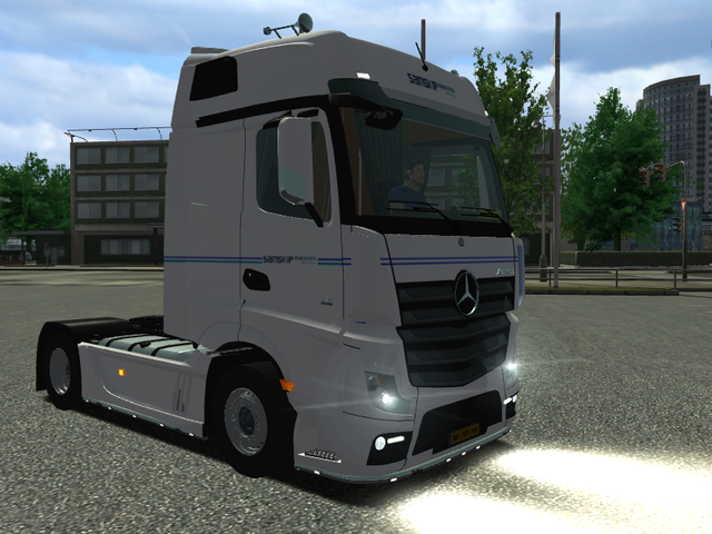 ets Mercedes Actros MP4 4x2 + Kogel SAMSKIP vandie ETS COMBO'S