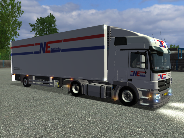 ets Mercedes Actros 1844 MP3 + Citytrailer (1 asse ETS COMBO'S