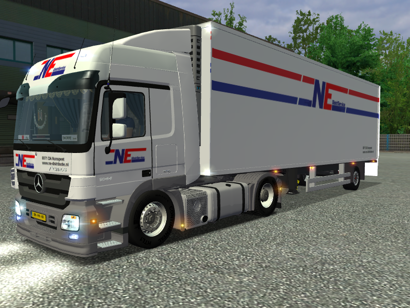 ets Mercedes Actros 1844 MP3 + Citytrailer (1 asse - ETS COMBO'S