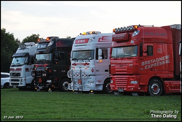 3x daf XF 1X volvo ( Zwitsers) Truckstar Festival Assen 2013