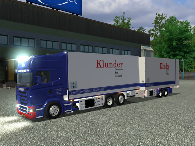 ets Scania R730 6x2 BDF + Tandem KLUNDER Deventer  ETS COMBO'S