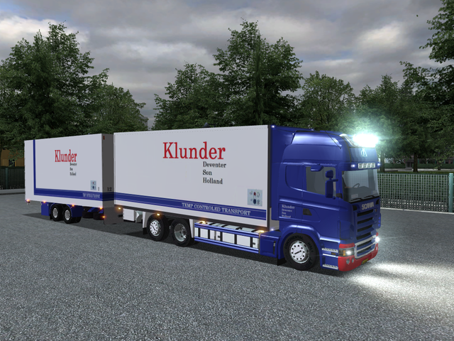 gts Scania R730 BDF 6x2 + Tandem KLUNDER Deventer  GTS COMBO'S