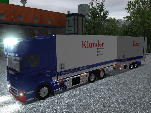 gts Scania R730 BDF 6x2 + Tandem KLUNDER Deventer  GTS COMBO'S