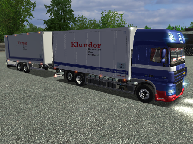 ets Daf XF105 + Chereau Tandem KLUNDER Deventer ve ETS COMBO'S