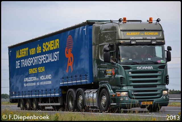 BR-XZ-10 Scania R420 Albert vd Scheur-BorderMaker Uittoch TF 2013