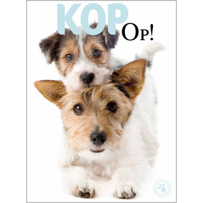 Kop-Op!-(groene-tekst)-(honden)-By-Myrna-Muller  Picture Box