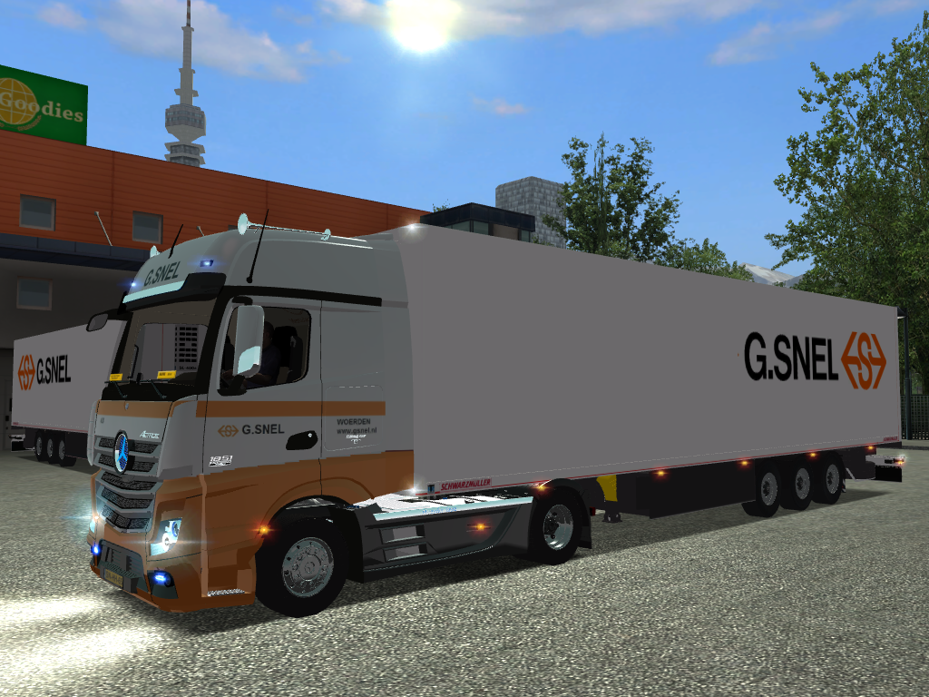 gts Mercedes Actros MP4 + Schwarzmüller G - GTS COMBO'S