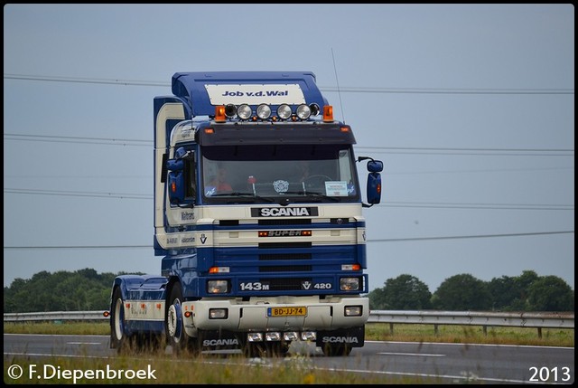 BD-JJ-74 Scania 143M 420 Job van der Wal-BorderMak Uittoch TF 2013