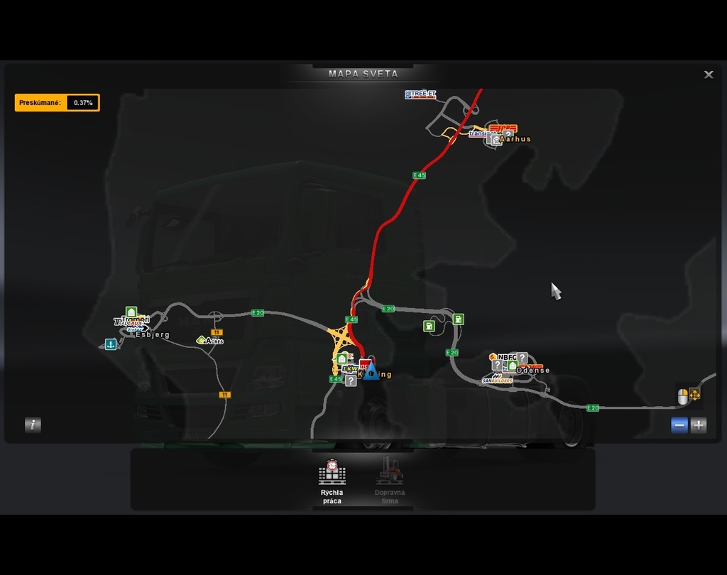 ets2 00001 promods - TZ map example