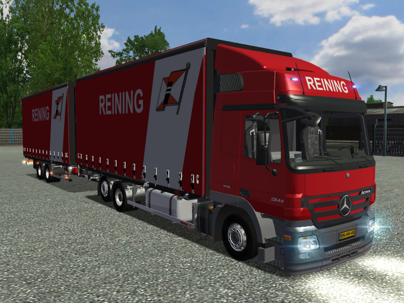 ets Mercedes Actros MP3 BDF + Sommer ZW tandem REI - ETS COMBO'S
