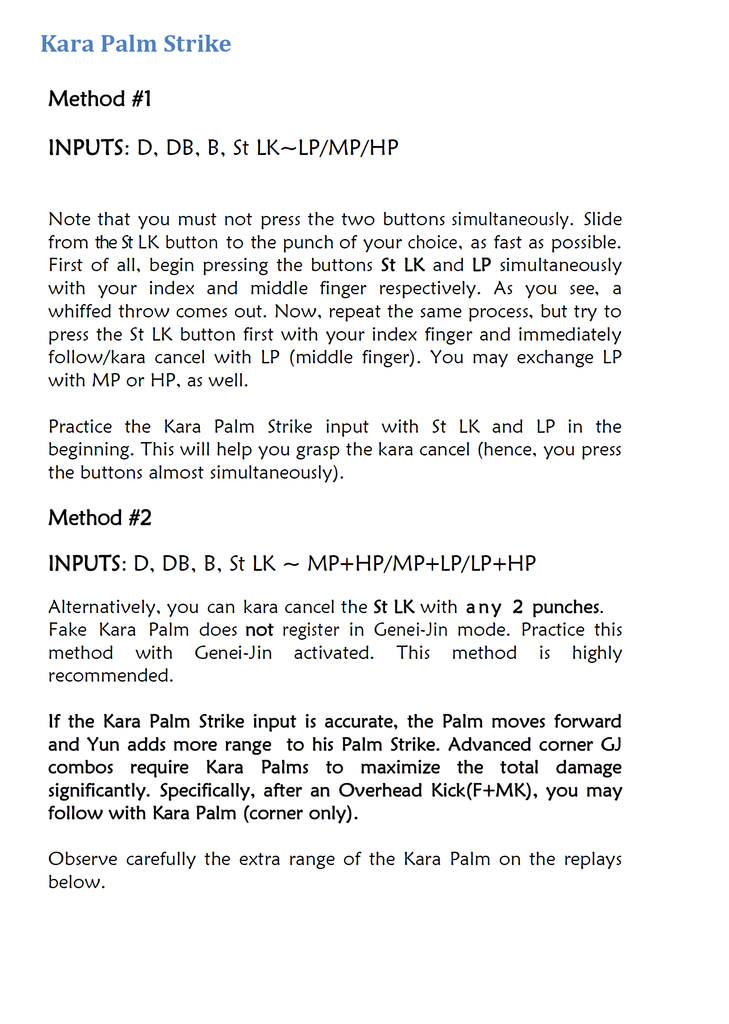 KaraPalmStrike Tutorial1 - 