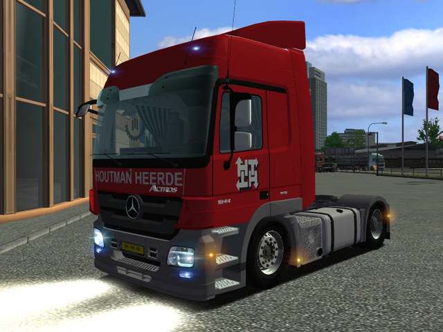 ets Mercedes Actros MP3 1844 + Citytrailer HOUTMAN ETS COMBO'S