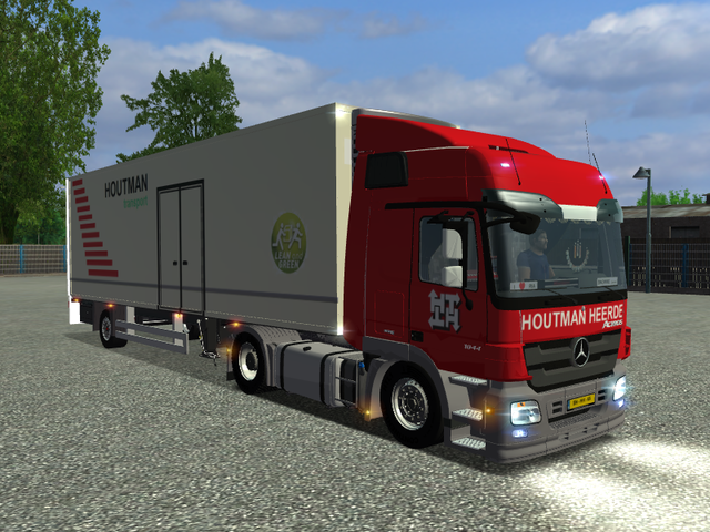 ets Mercedes Actros MP3 1844 + Citytrailer HOUTMAN ETS COMBO'S