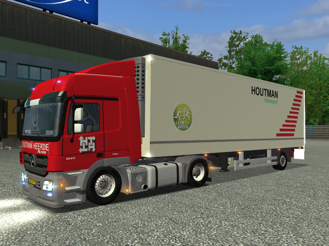 ets Mercedes Actros MP3 1844 + Citytrailer HOUTMAN ETS COMBO'S