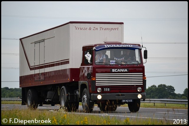 BX-HZ-03 Scania 111 Vrieze en ZN Transport-BorderM Uittoch TF 2013