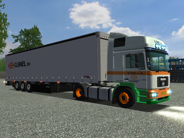 ets MAN F2000 + Kogel trailer G ETS COMBO'S