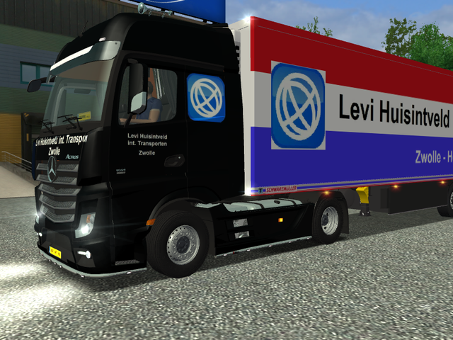 ets Mercedes Actros MP4 4x2 + SchwarzmÃ¼ller Levi  ETS COMBO'S