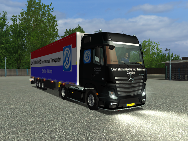 ets Mercedes Actros MP4 4x2 + SchwarzmÃ¼ller Levi  ETS COMBO'S