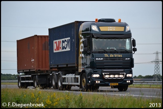 BZ-PR-38 DAF XF 105 TH de Vries-BorderMaker Uittoch TF 2013