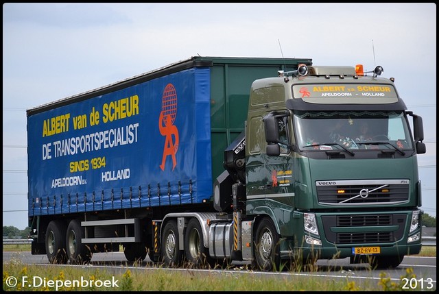 BZ-RV-13 Volvo FH Albert vd Scheur-BorderMaker Uittoch TF 2013