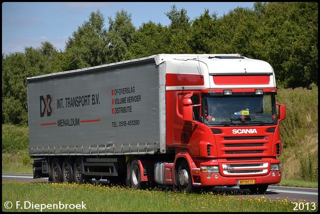 BP-HZ-71 Scania R420 DB Menaldum-BorderMaker Rijdende auto's