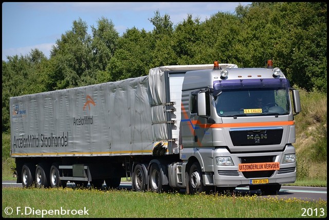 BV-JS-96 MAN TGX IJmond Transport Beverwijk-Border Rijdende auto's